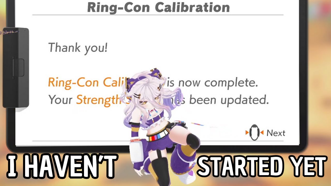 Henya Already Exhausted Before Even Starting Ring Fit Adventure..