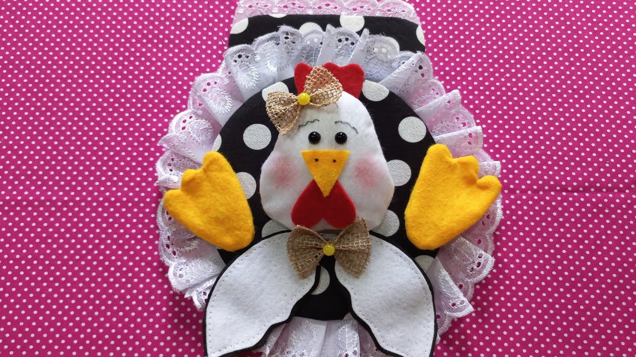 Faça você mesmo essa linda galinha porta pano de prato