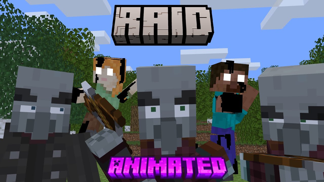 Raid Animated | The Pillagers VS St3ve and A1ex |