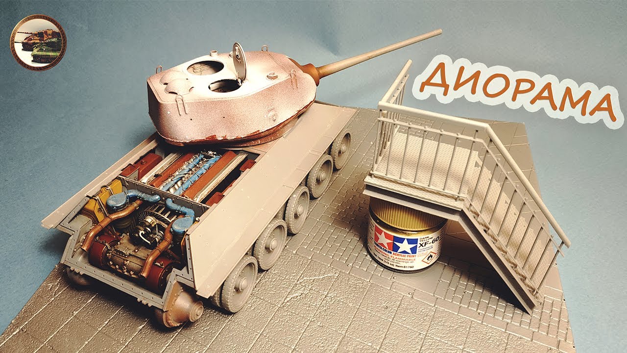 Собираем Т-34-85 с ВНУТРЯНКОЙ в 1/35 МиниАрт плюс ДИОРАМА для Модели ч.6