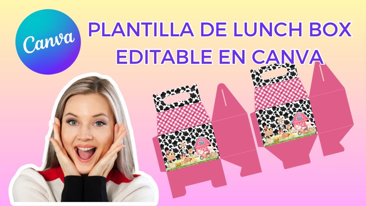 Cómo editar una plantilla de Lunch Box en Canva | Plantilla GRATIS 🎁