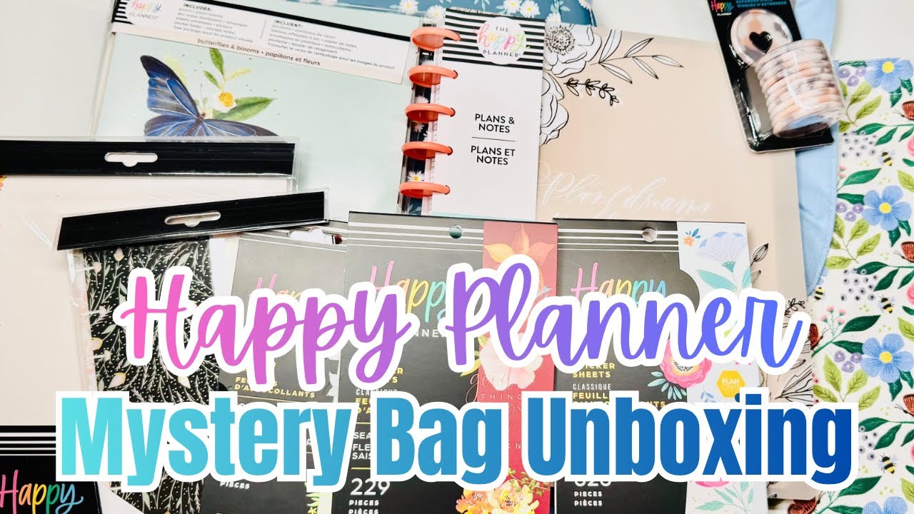 Набор для планирования сада Happy Planner Buzzy Garden Planning Mystery Bag | Видео распаковки