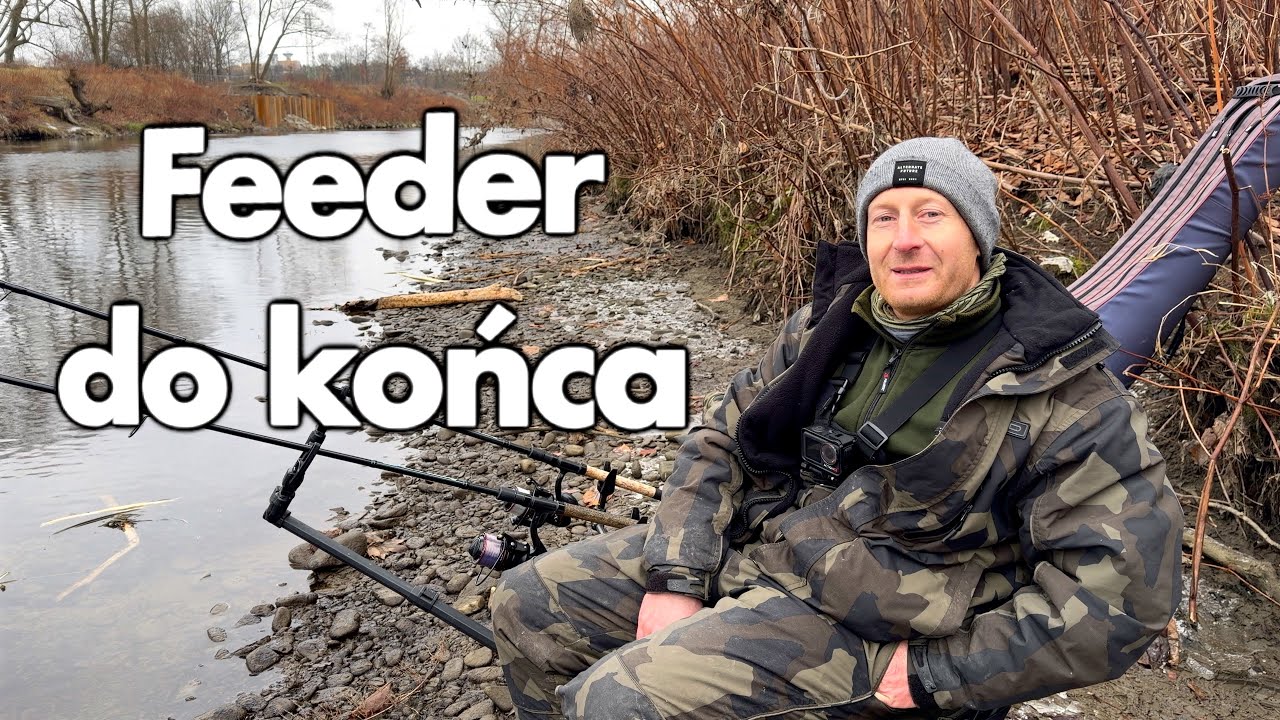 Zimowa rzeka. Walka o każde branie. Ostatnia ryba roku .