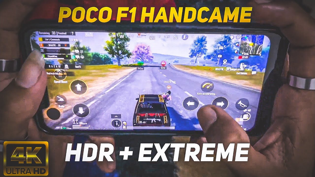 POCO F1 HDR + EXTREAM HANDCAME GAMEPLAY IN 2025 | POCO F1 60 FPS | BGMI GAMEPLAY CUSTOM ROM