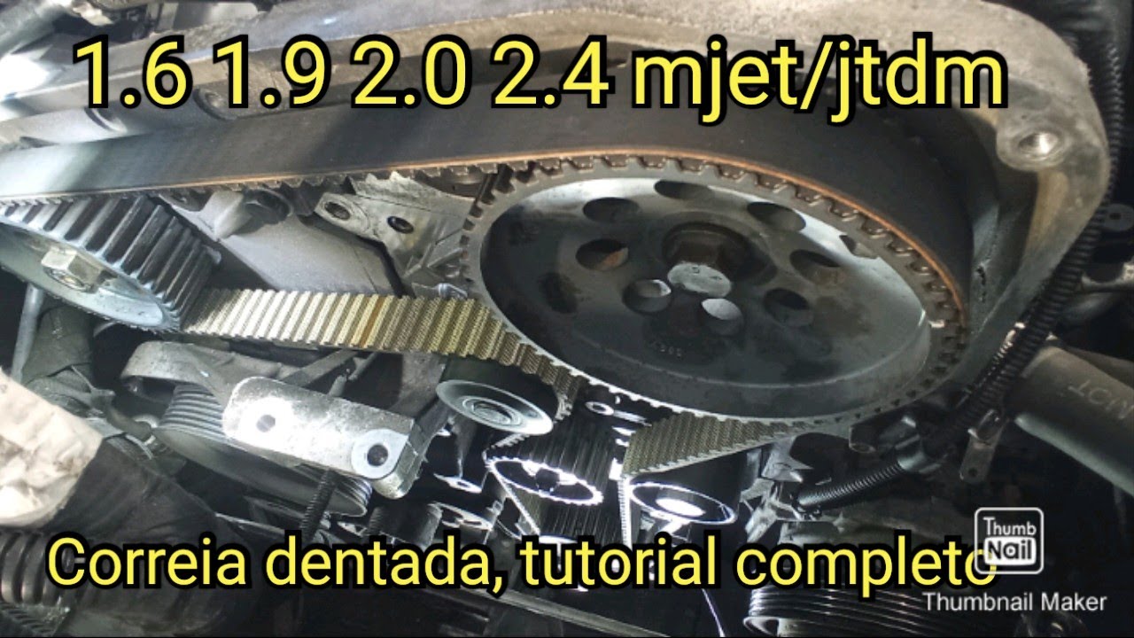 Como mudar kit de distribuição, motores MultiJet e JTD 16V e 20V. Como verificar sincro. entre cames
