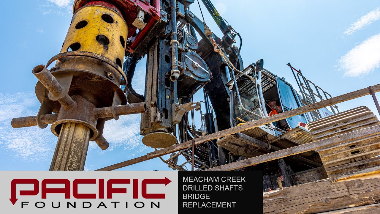Drilled Shafts at Meacham Creek Bridge | Project Highlights | Pacific Foundation