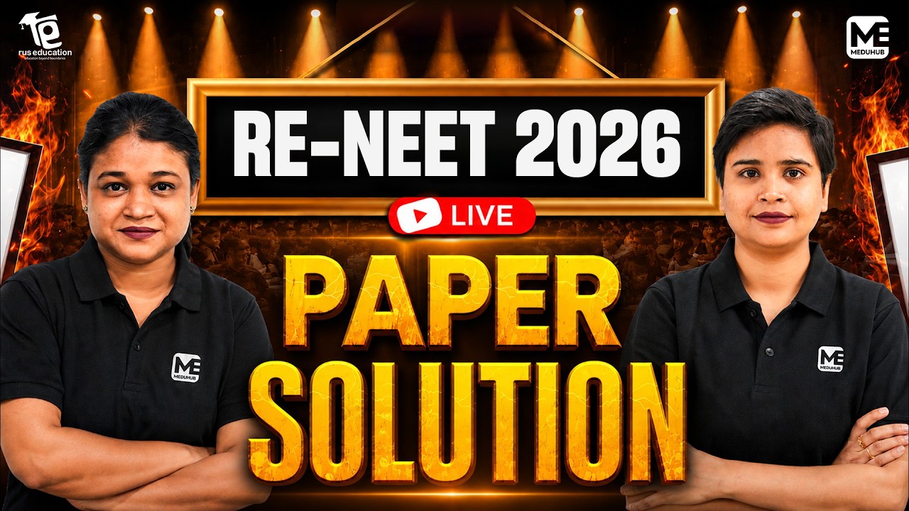 RE-NEET 2026: Live Paper Solution 🔴 | NEET 2026 Answer Key & Detailed Paper Analysis | Rus Education