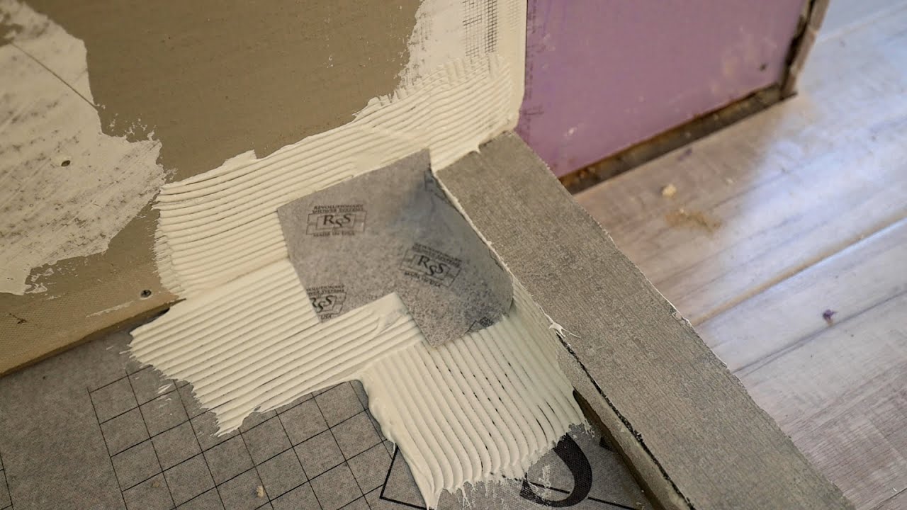 How to Install Waterproof Membrane Band and Corners