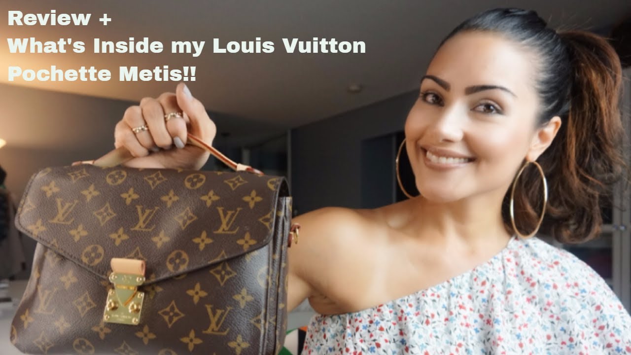 Review + What's Inside my Louis Vuitton Pochette Metis!!