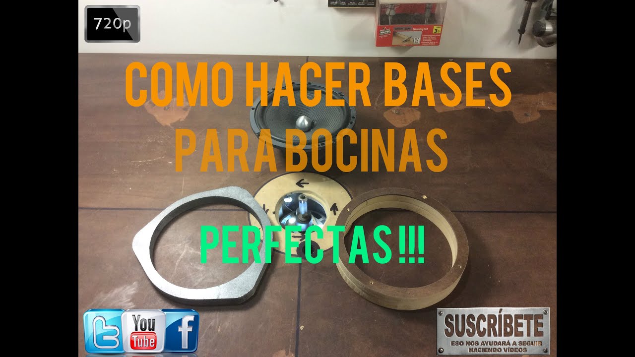 COMO HACER BASES PARA BOCINAS PERFECTAS / CAR AUDIO - HD
