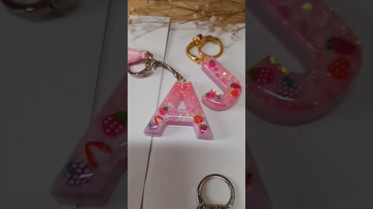 collection porte cl&eacute;s bijoux #epoxy #uv