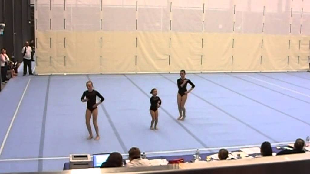 Caitlin, Olivia & Koralee  Acrobatics Trio Level 5 -  Balance 2013