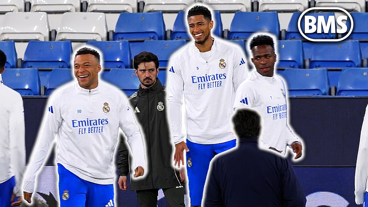Real Madrid train ahead of Manchester City Champions League clash
