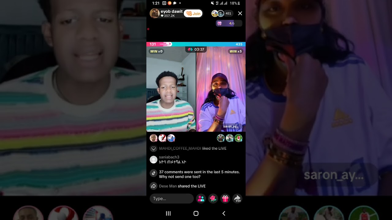 🛑tikok eyob amazing  saron ayeilg 😭ምስጥር ነገረችው ለ እዮብ🥺🥰😭