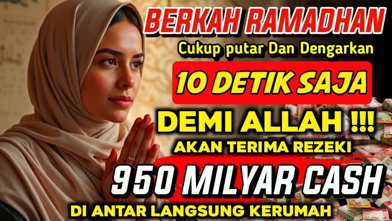 REJEKI TAK TERDUGA, HARI INI !!! AYAT PEMANGGIL UANG, DOA PEMBUKA PINTU REZEKI, DOA NABI SULAIMAN