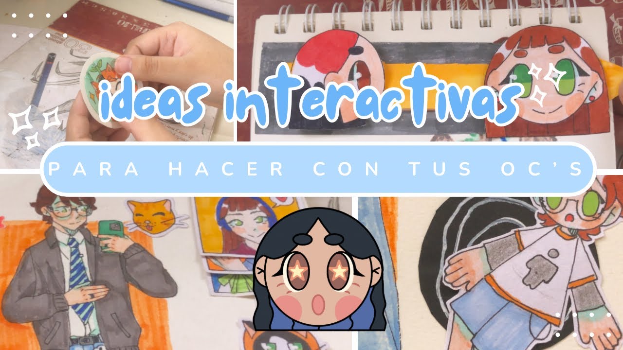 ✨4 ideas✨ interactivas para llenar tu sketchbook 🍓🍰🌈