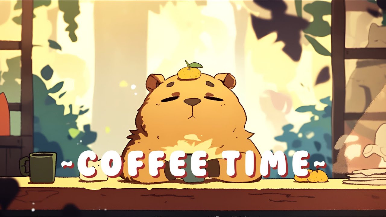 Lofi Capybara Radio - Cozy Beats for Relaxation ~ Peaceful Flow ~ 🦫 🌙 📖
