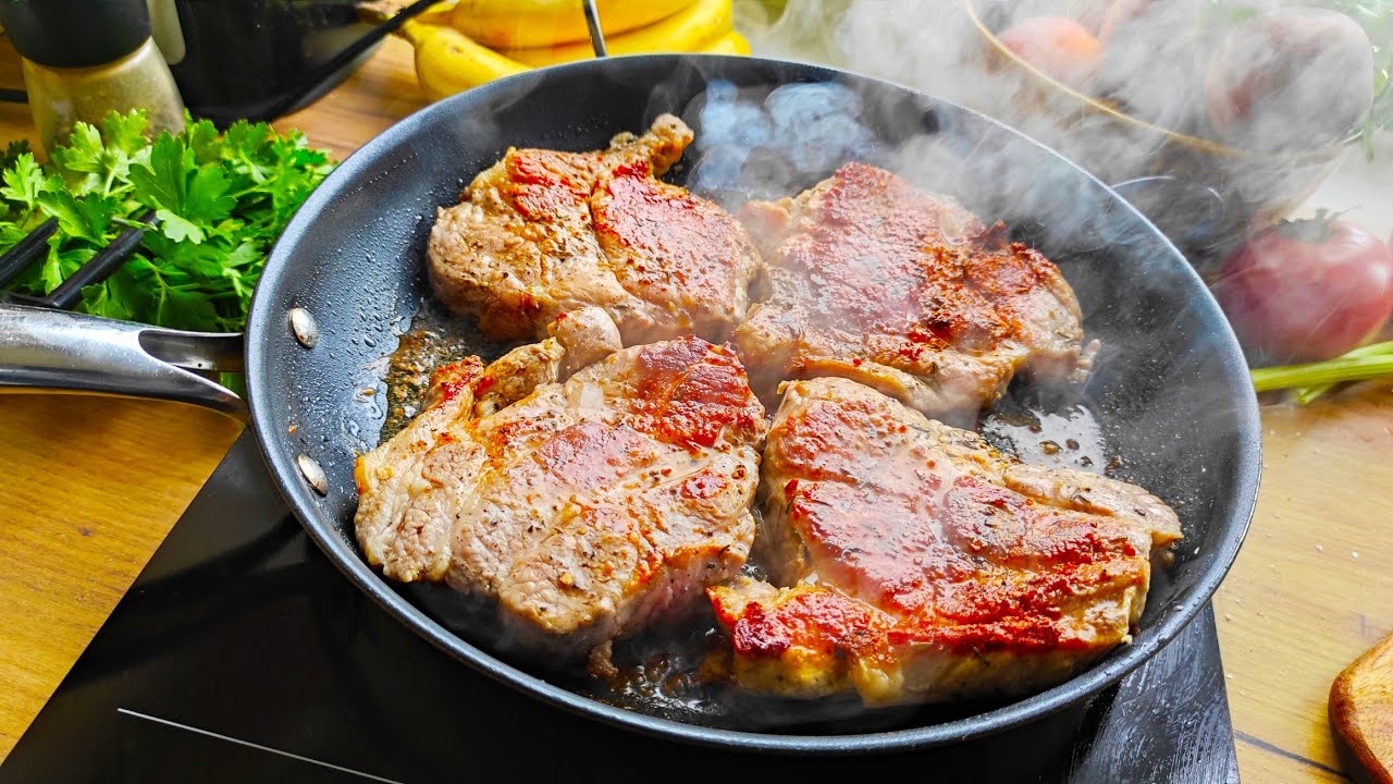 Приготовить СОКУ из свиной шеи на сковороде - простой рецепт