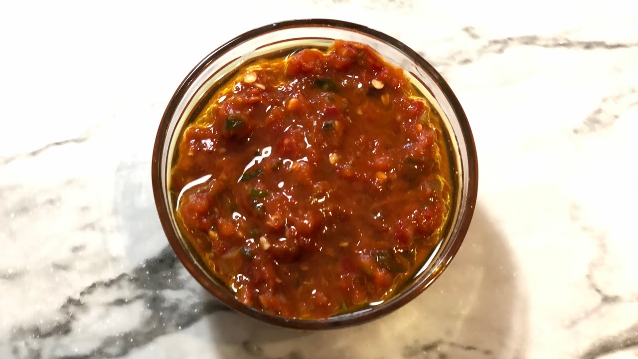 طريقة معبوچ الفلفل الأحمر لذيييييييذ فاتح للشهيه 😍😋👍 / The best sauce ever 😋😍👍
