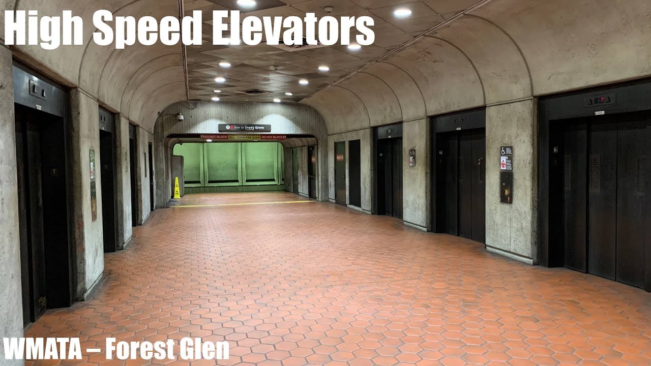 Awesome High Speed Elevators @ Forest Glen WMATA Station - Silver Spring, MD