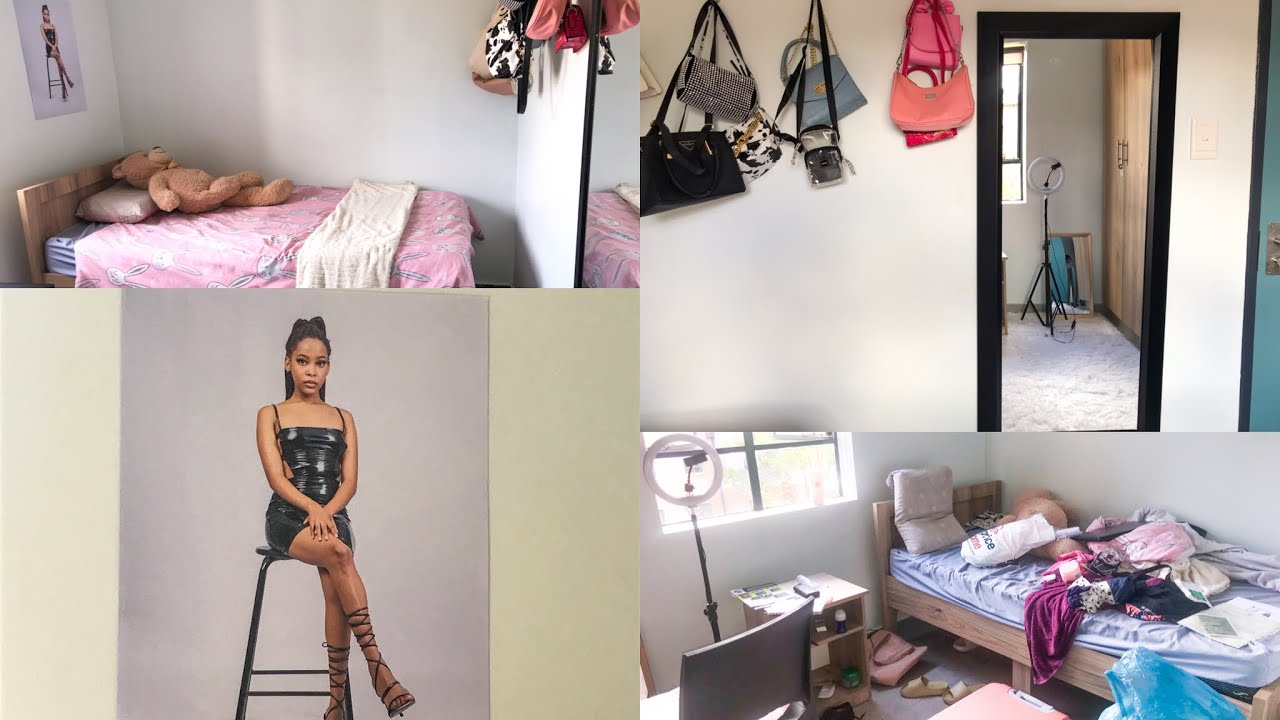 DECORATE MY RES ROOM WITH ME | Affordable stuff for students | South African YouTuber
