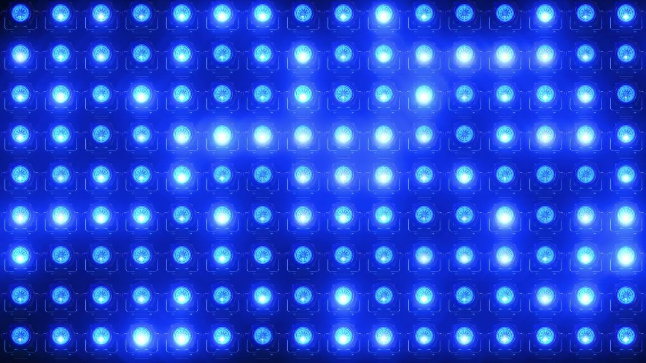 Flashing Blue Lights Effect Background - Strobe Light Animation - 100% Free No Copyright