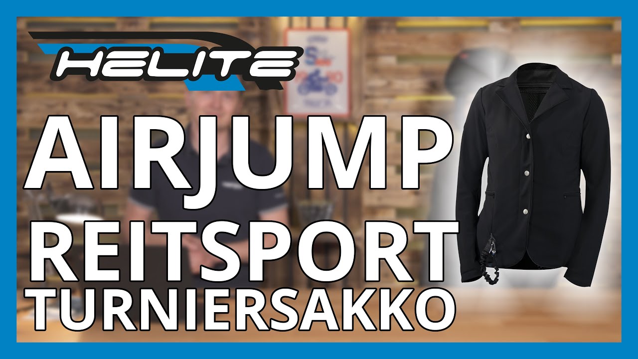 🐴 Helite - Airjump Turniersakko für Zip'In Reitsport Airbagwesten