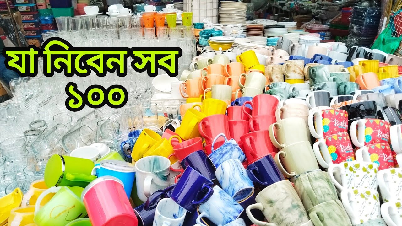 ঢাকা নিউ মার্কেট মাত্র ১০০ টাকায় সংসারের সব এবং নিত্য প্রয়োজনীয় জিনিসপত্র‼️Dhaka New Market 🛍️✨