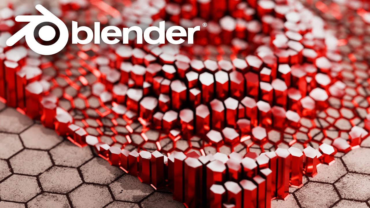 Возвышающиеся столбы | Урок по GeoNodes в Blender 5.1