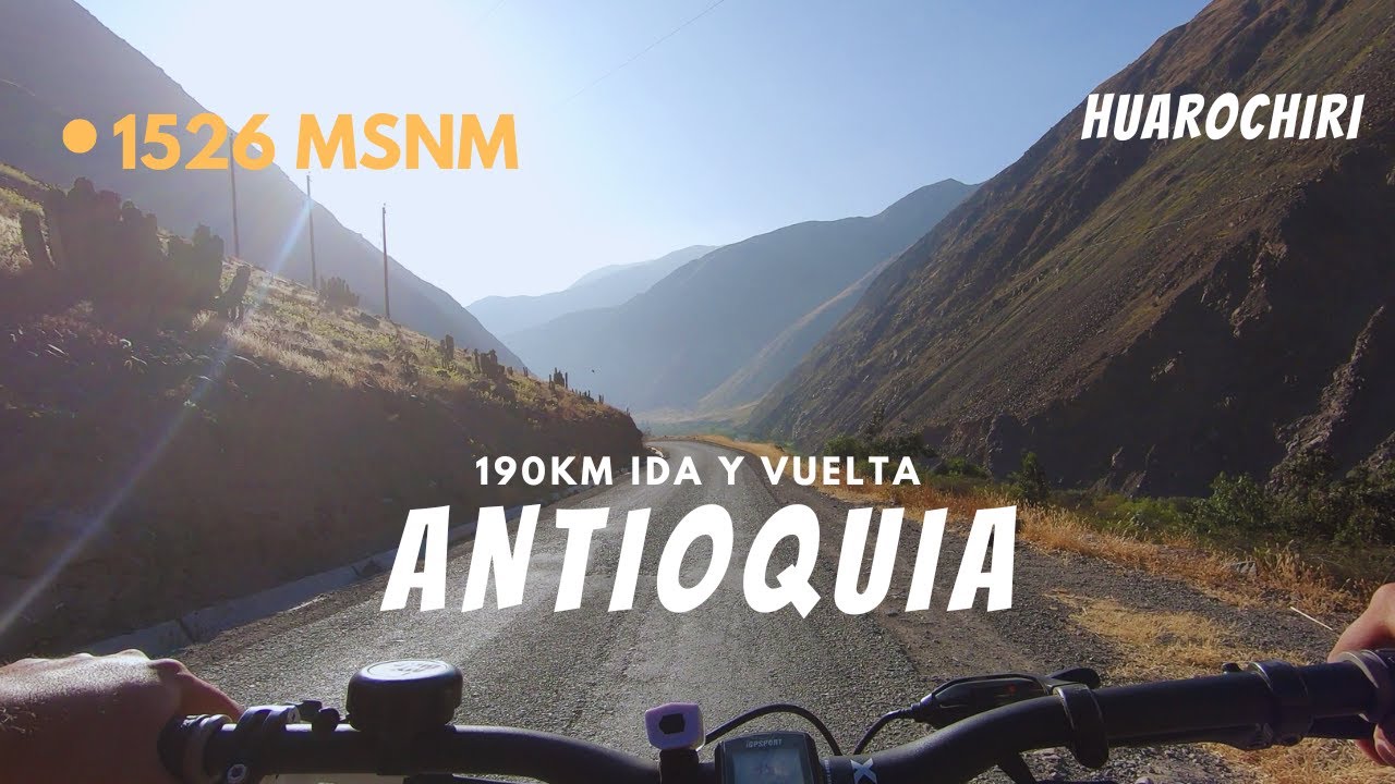 😴 🚵 Ruta en bicicleta hacia el Retablo más grande del mundo : ANTIOQUIA-PERU