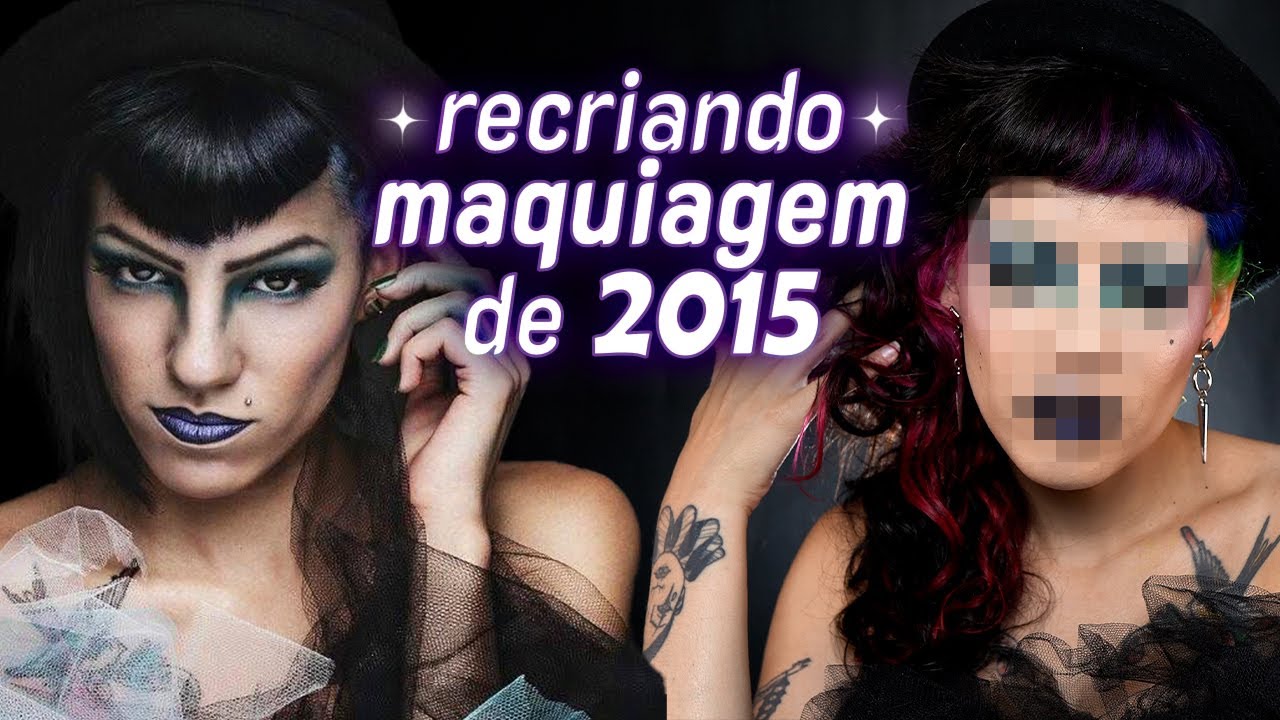 Refiz minha maquiagem de 10 anos atrás