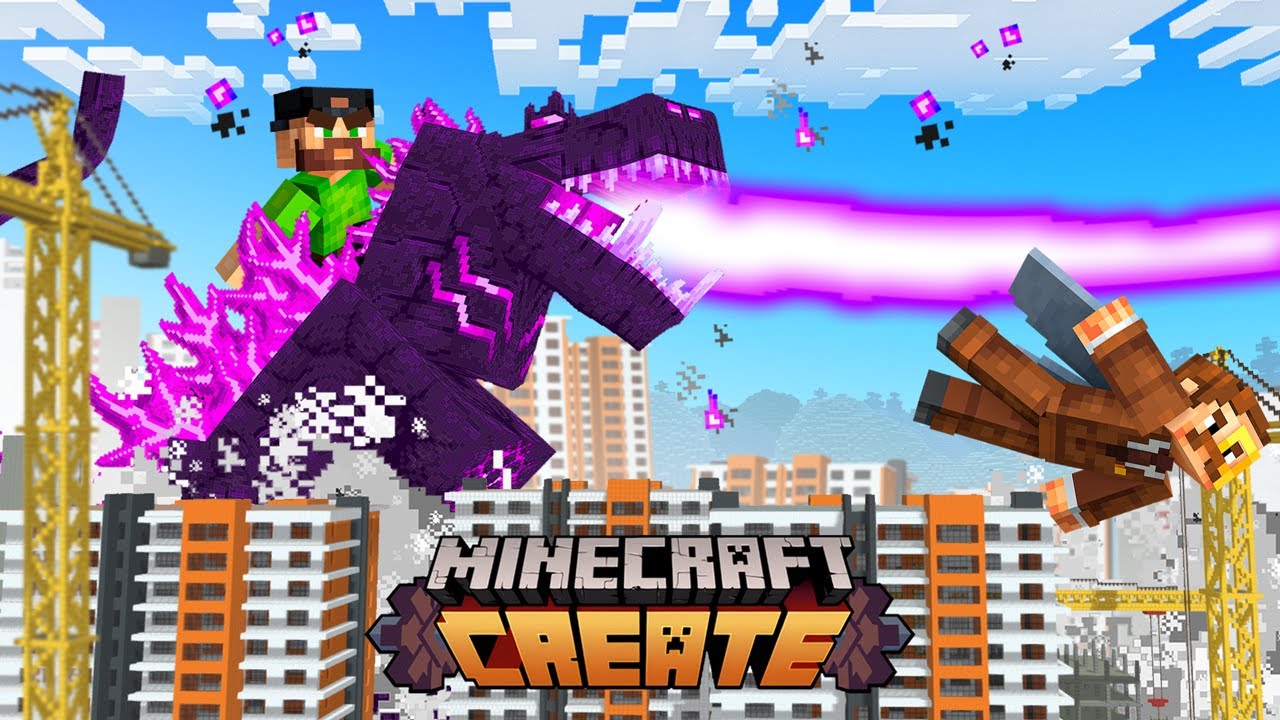 TAMING a TREMORZILLA in Minecraft Create