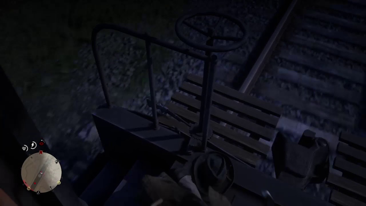 Red Dead Redemption 2 - Hog tied goon stays on train