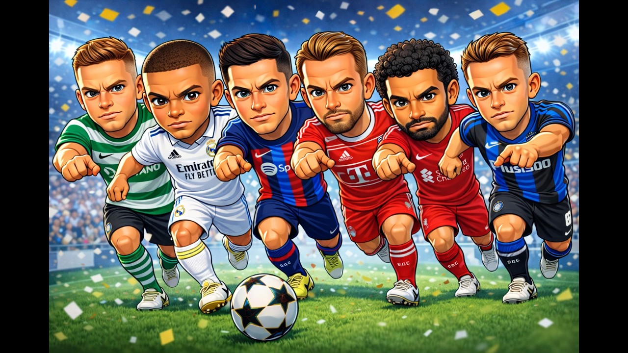 2024/25 League Goals Race ⚽ Mbappé vs Kane vs Salah vs Lewandowski vs Gyökeres vs Retegui #football