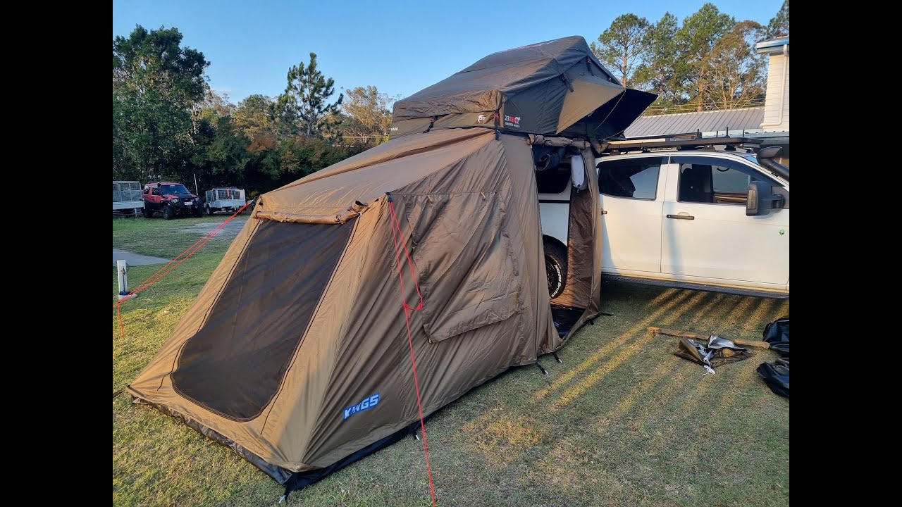 Adventure Kings 6 man annex after a storm