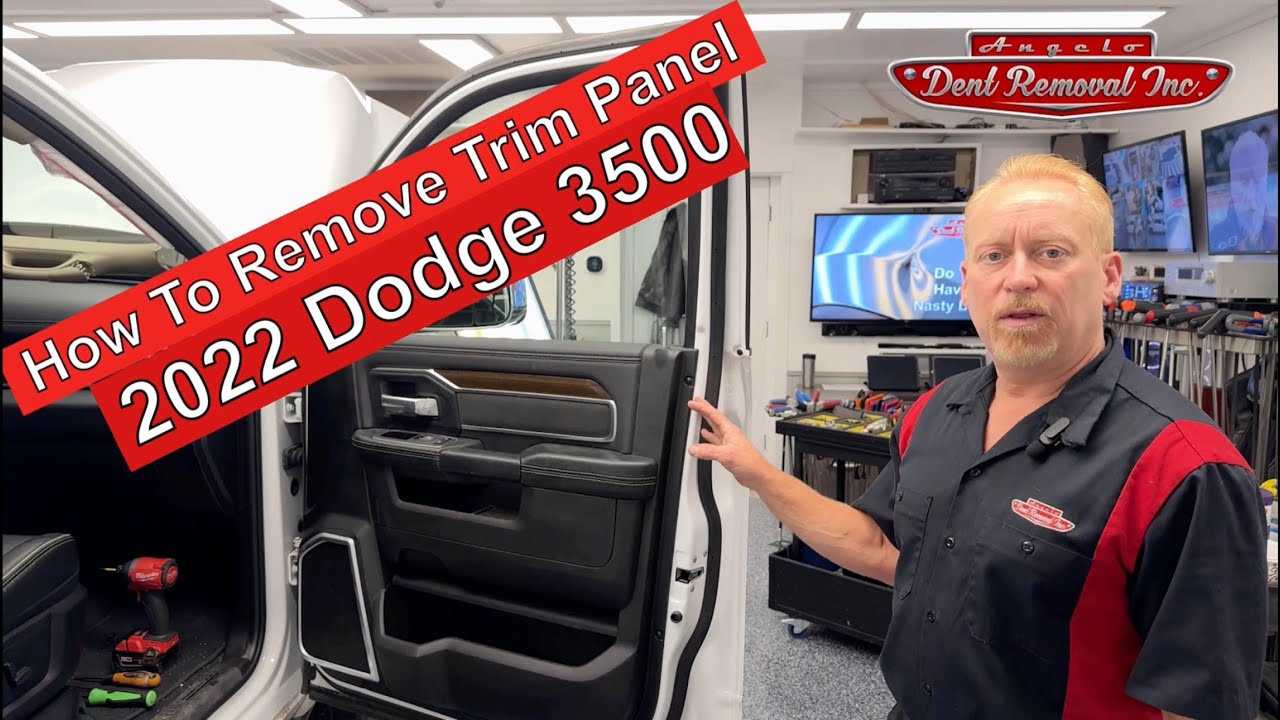 Как снять обшивку двери Dodge 3500 2022 года. Инструкция по снятию дверной панели.