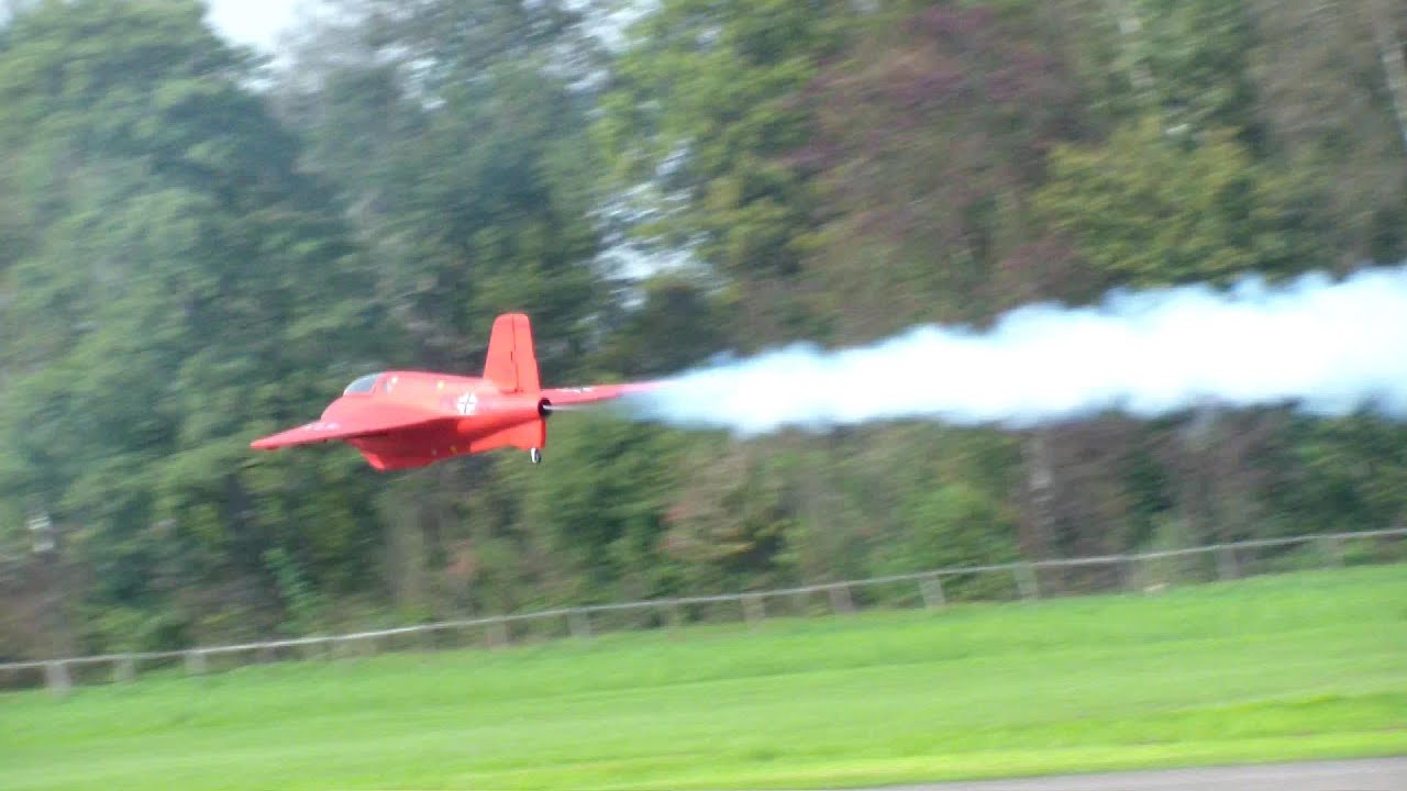 HighSpeed RC Messerschmitt 🚀ME-163🚀Turbine Model Jet/Warbird Amazing Low Pass and flight performance