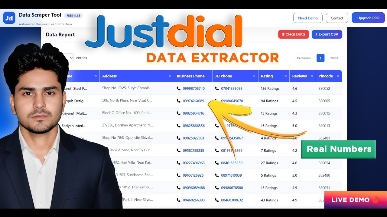 how to extract data from Justdial | Justdial leads extractor | Justdial data scraper
