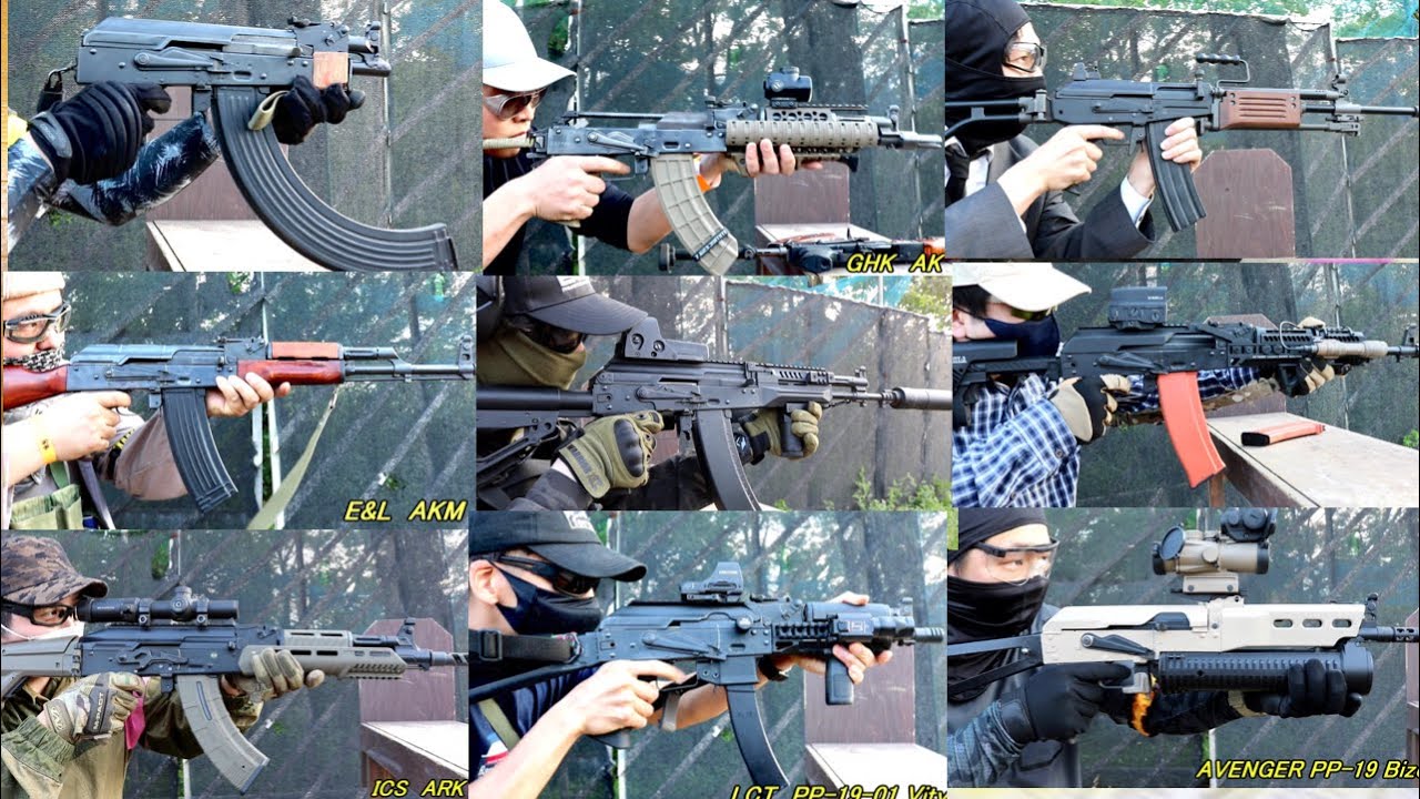 【AK満載！個性溢れるAKを撃ってみた！】AIRSOFTGUN　shooting　オキサバ　ak祭り　サバゲー