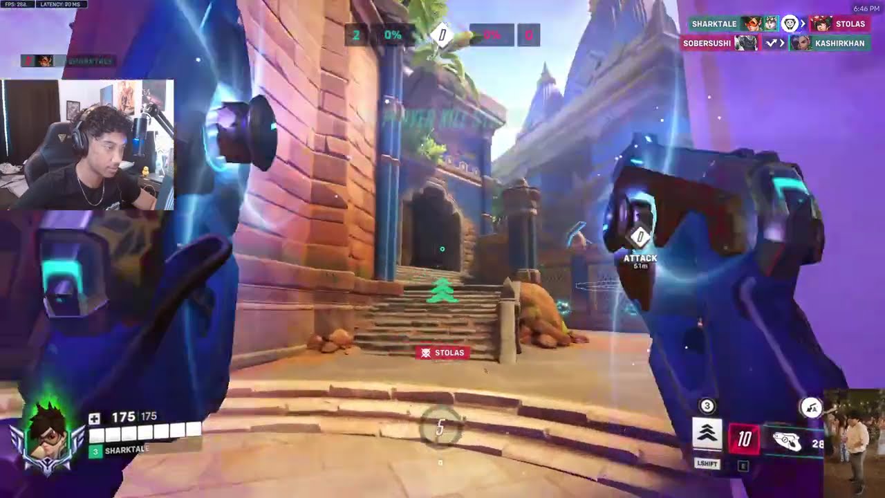 44 ЭЛИМА! Без сахара INSANE Tracer 17 сезон Топ-500 геймплея Overwatch 2