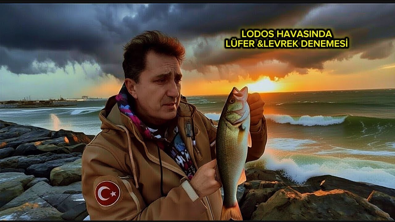 LODOS FIRTINASINDA DELİRDİK! Dev Dalgalarda Levrek & Lüfer Denemesi  #balıkavı #surfcasting 
