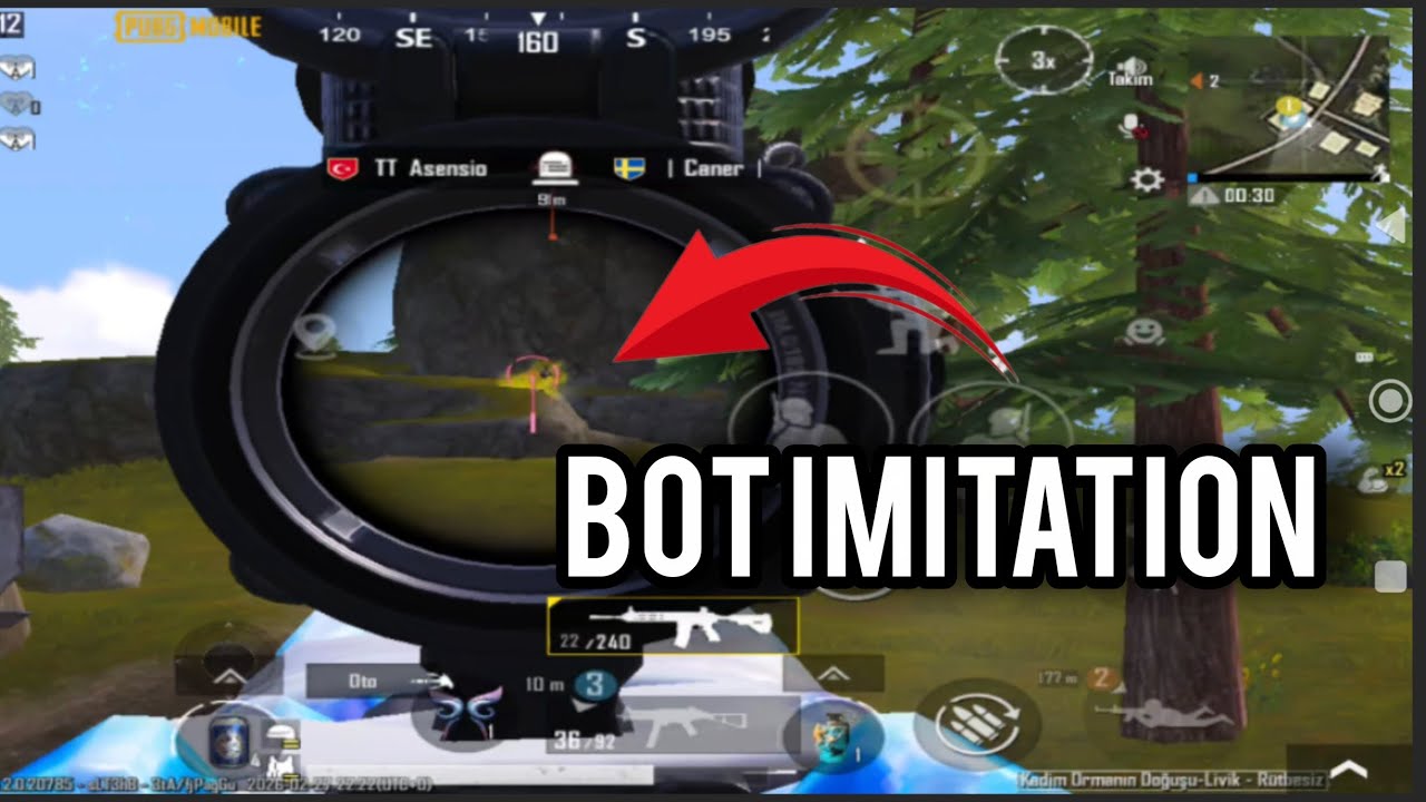 Opponent imitates bot with UMP! | PUBG Mobile