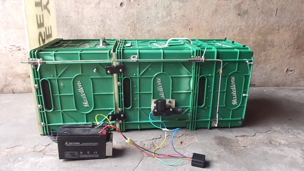 Jaula trampa para gato a control remoto RF