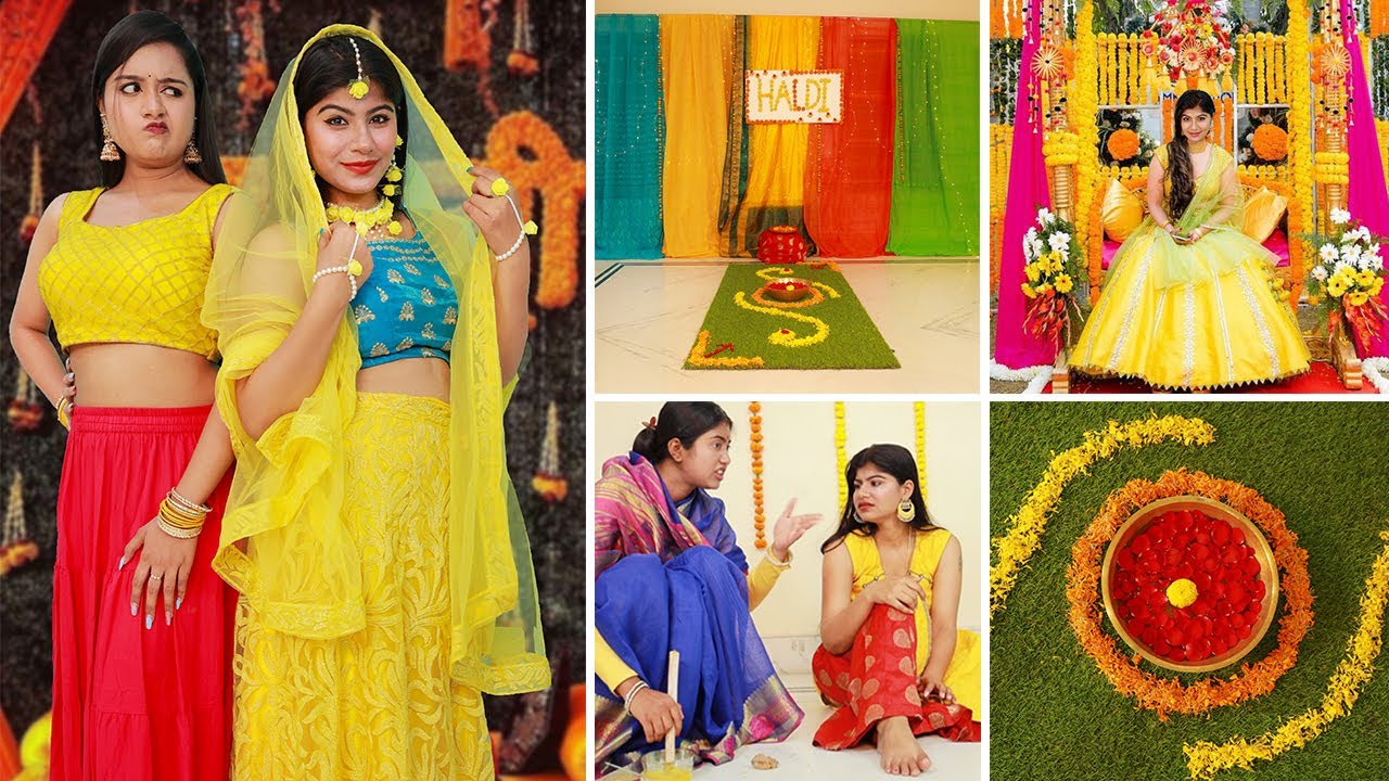 HALDI CEREMONY Decoration Ideas | Best Haldi Decoration DIY & Hacks