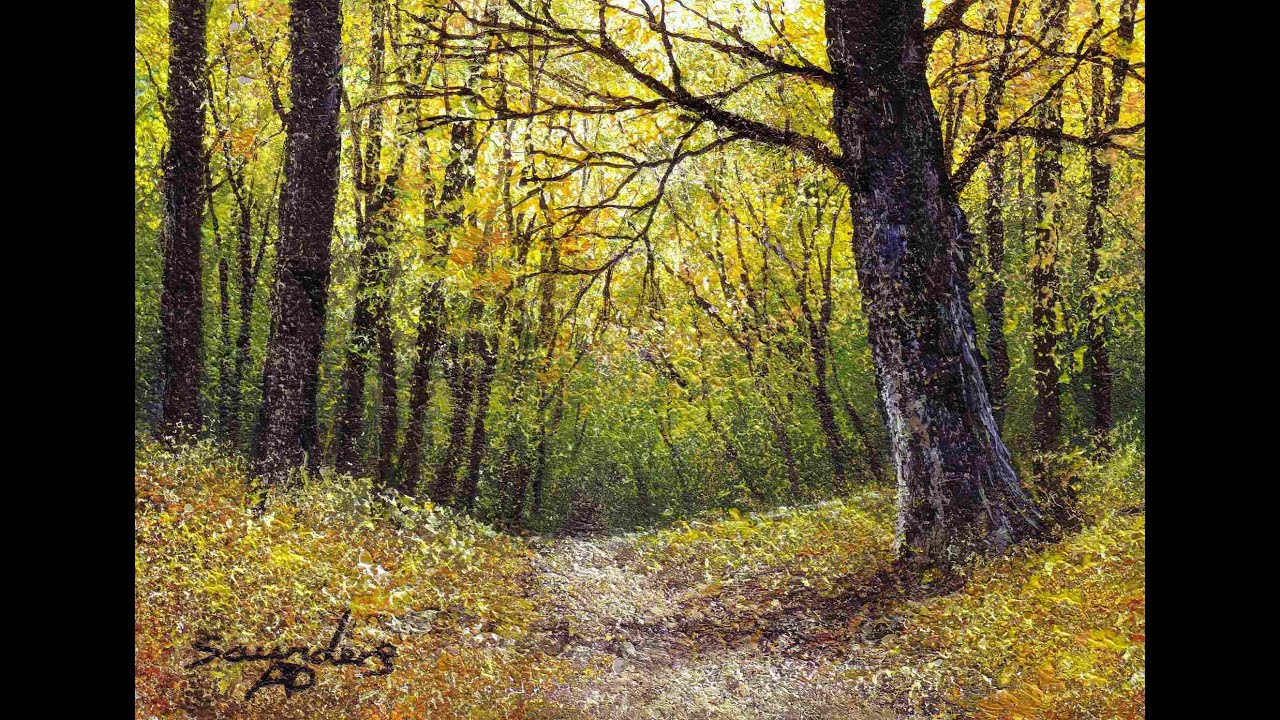 Autumn Colours - Time Lapse acrylic painting