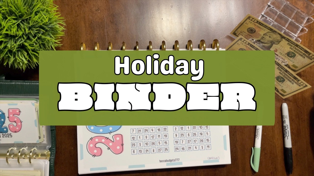 PenPal Mail | Holiday Binder + Envelope Challenges + Yearly Savings  | Holiday | Savings Challenges