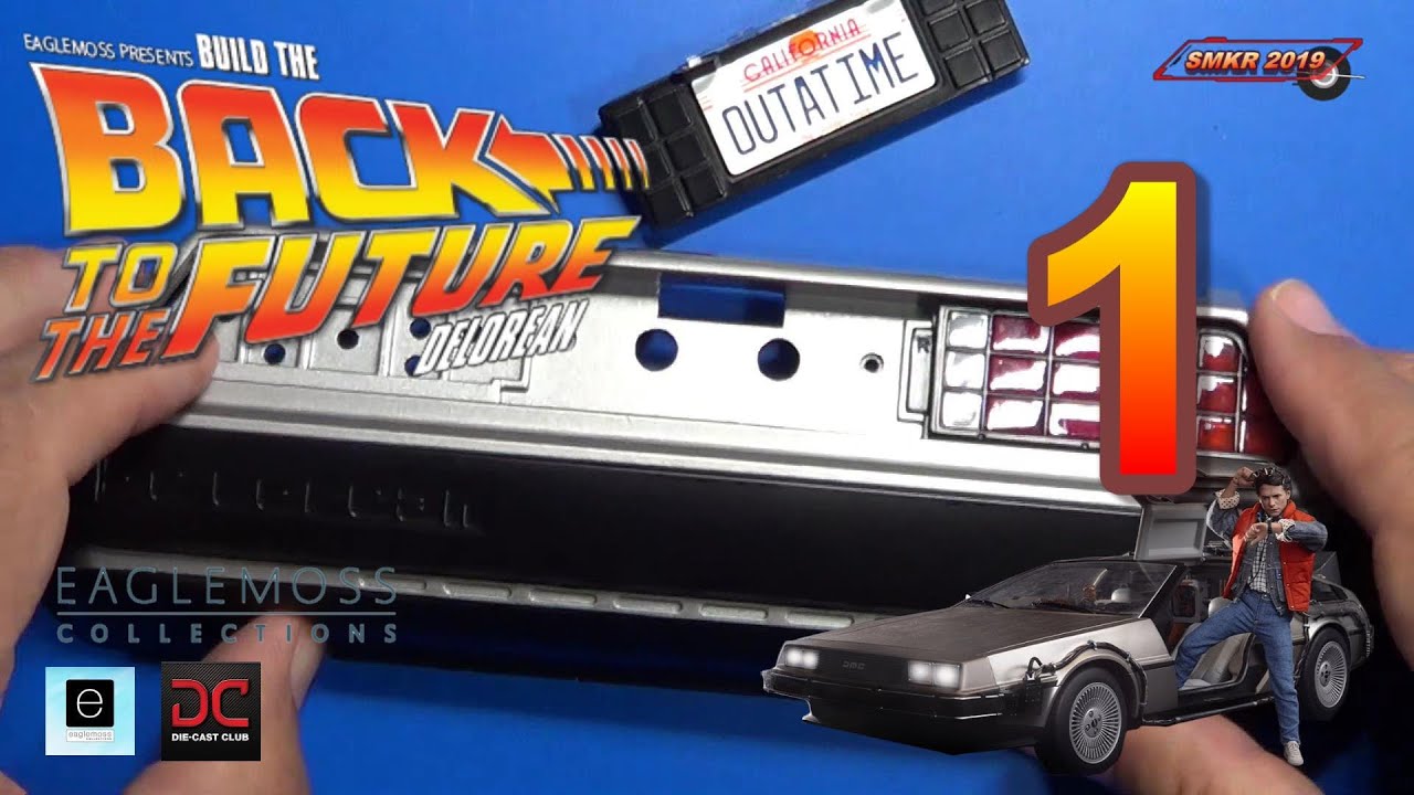 Build The Back To The Future Delorean Issue 1 - Rear Bumper, Tail Light, and License Plate