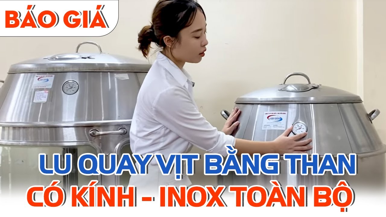 LU QUAY VỊT BẰNG THAN CÓ KÍNH - INOX TOÀN BỘ GIÁ BAO NHIÊU?