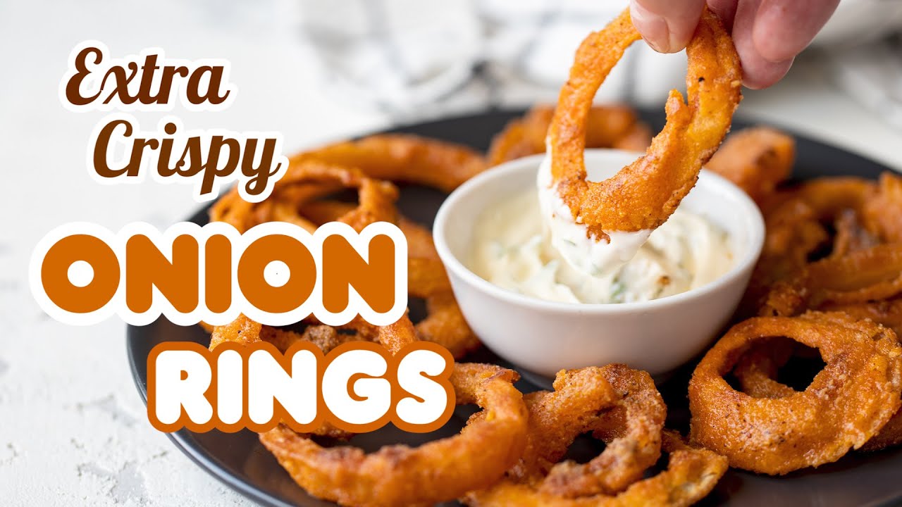Extra Crispy Oven-Baked Onion Rings | How to Make Onion Rings at Home