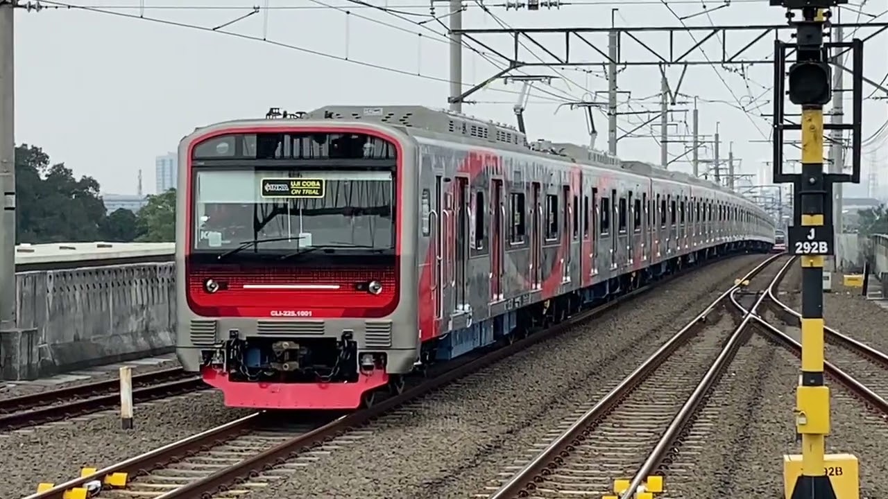 【Test Run】 KRL INKA-J-TREC Seri EA207 CLI-225 Uji Coba hari ke 3 Depok–Jakarta Kota